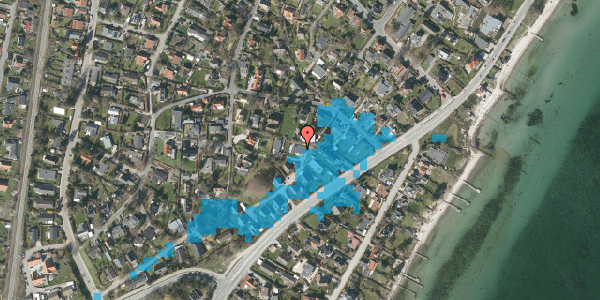 Oversvømmelsesrisiko fra vandløb på Strandbakken 6A, 3060 Espergærde