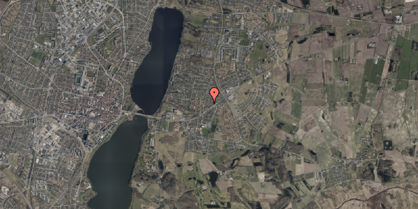 Oversvømmelsesrisiko fra vandløb på Højvangen 1V, 8800 Viborg