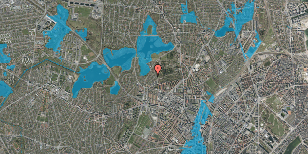 Oversvømmelsesrisiko fra vandløb på Hjortholms Allé 31, 2400 København NV