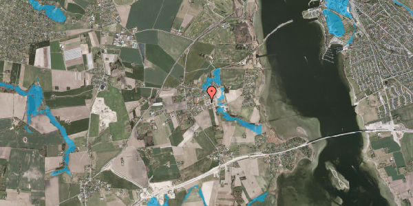 Oversvømmelsesrisiko fra vandløb på Rosengårdsvej 10, 3630 Jægerspris