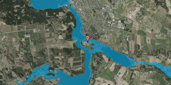 Oversvømmelsesrisiko fra vandløb på Klostervej 148A, 8680 Ry