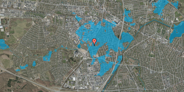 Oversvømmelsesrisiko fra vandløb på Solstien 53, 2610 Rødovre