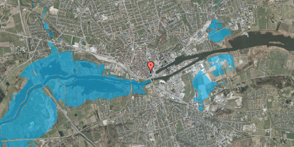 Oversvømmelsesrisiko fra vandløb på Storegade 7, 1. , 8900 Randers C