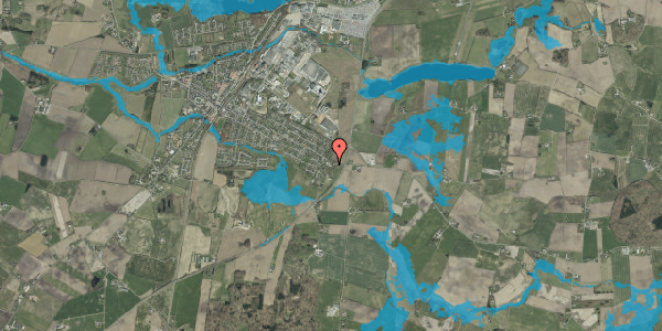 Oversvømmelsesrisiko fra vandløb på Ny Østerbyvej 1A, 6580 Vamdrup