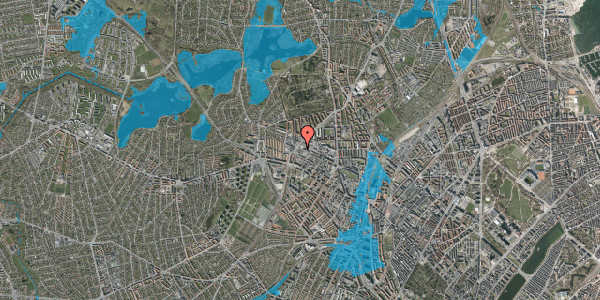 Oversvømmelsesrisiko fra vandløb på Rentemestervej 59, 2400 København NV