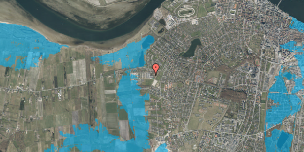Oversvømmelsesrisiko fra vandløb på Tranebærparken 57, 9000 Aalborg