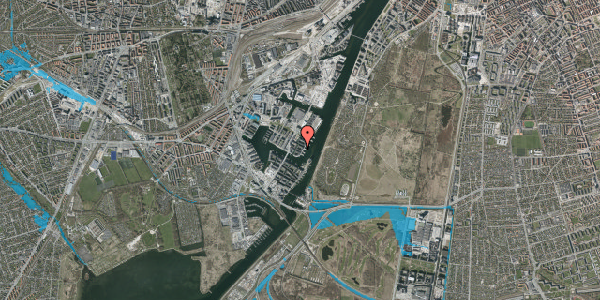 Oversvømmelsesrisiko fra vandløb på Alliancevej 39, 3. tv, 2450 København SV