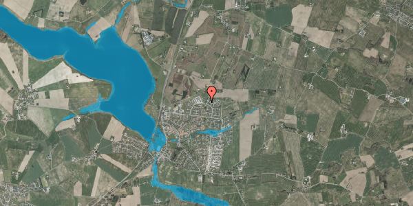 Oversvømmelsesrisiko fra vandløb på Pilevangen 17, 8355 Solbjerg