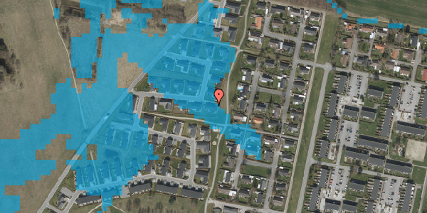 Oversvømmelsesrisiko fra vandløb på Møllemoseparken 182, 3450 Allerød