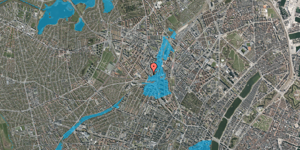 Oversvømmelsesrisiko fra vandløb på Glentevej 47, st. tv, 2400 København NV