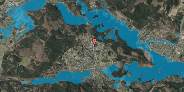 Oversvømmelsesrisiko fra vandløb på Marienlystvej 6B, 8600 Silkeborg