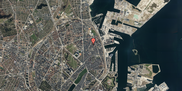 Oversvømmelsesrisiko fra vandløb på Århusgade 62, 2100 København Ø