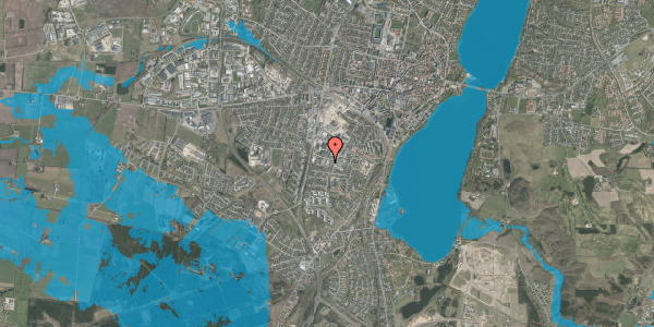 Oversvømmelsesrisiko fra vandløb på Gyldenrisvej 3F, 8800 Viborg