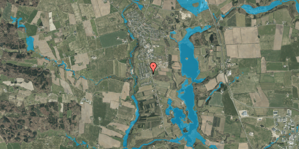 Oversvømmelsesrisiko fra vandløb på Elkærholmparken 3A, 6040 Egtved