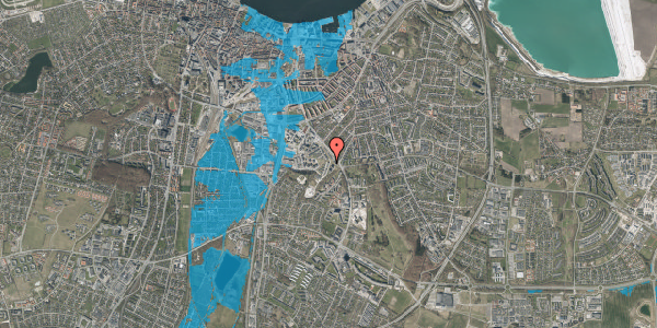 Oversvømmelsesrisiko fra vandløb på Overblikket 6, 1. mf, 9000 Aalborg