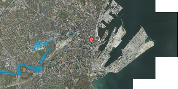 Oversvømmelsesrisiko fra vandløb på Ny Banegårdsgade 42, 8000 Aarhus C