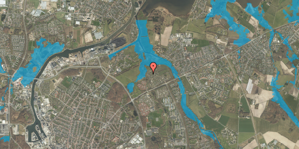 Oversvømmelsesrisiko fra vandløb på Martins Minde Havekoloni 39, 5240 Odense NØ