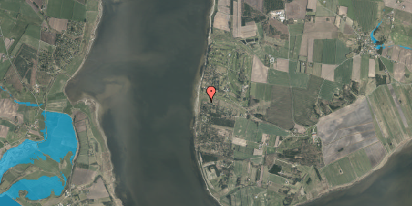 Oversvømmelsesrisiko fra vandløb på Lynderupvej 141, 8832 Skals