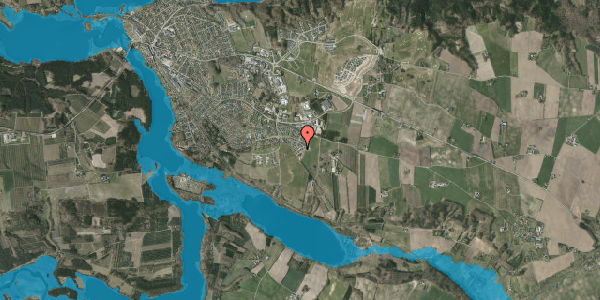 Oversvømmelsesrisiko fra vandløb på Vessø Vænge 20, 8680 Ry