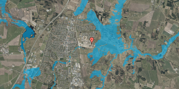 Oversvømmelsesrisiko fra vandløb på Rådyret 203, 9530 Støvring