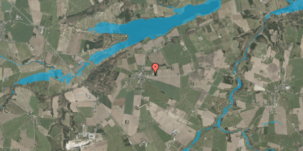Oversvømmelsesrisiko fra vandløb på Serup Tinghøjvej 21, 8632 Lemming