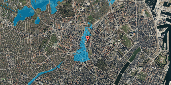 Oversvømmelsesrisiko fra vandløb på Nørrebrogade 249, st. , 2200 København N