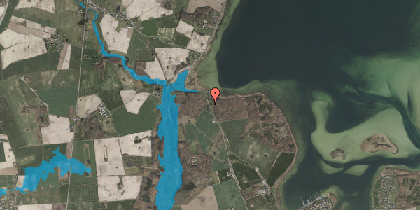 Oversvømmelsesrisiko fra vandløb på Præstø Overdrev 18, 4720 Præstø