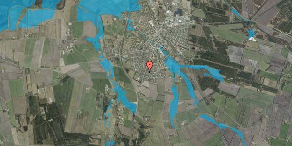 Oversvømmelsesrisiko fra vandløb på Gyvelvej 76A, 6880 Tarm