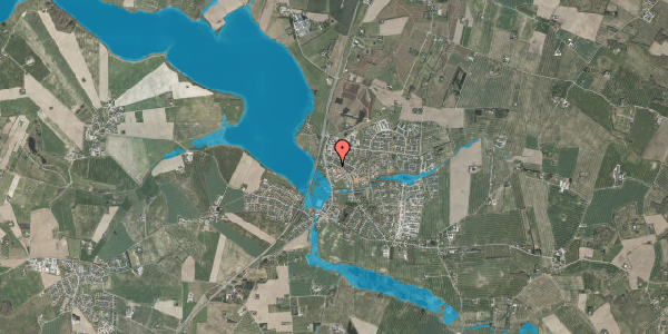 Oversvømmelsesrisiko fra vandløb på Kærgårdsvej 4A, 8355 Solbjerg