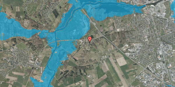 Oversvømmelsesrisiko fra vandløb på Kærgade 180A, 8940 Randers SV