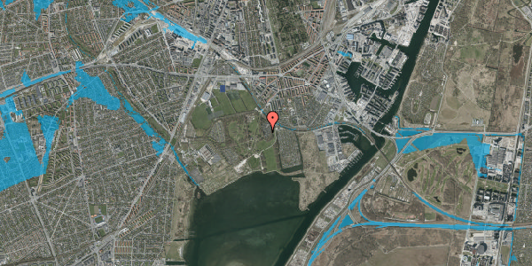 Oversvømmelsesrisiko fra vandløb på Hf. Kalvebod 109, 2450 København SV