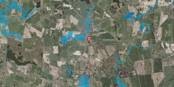 Oversvømmelsesrisiko fra vandløb på Abildhaven 2, 4350 Ugerløse