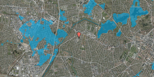 Oversvømmelsesrisiko fra vandløb på Tersløsevej 37, 2700 Brønshøj