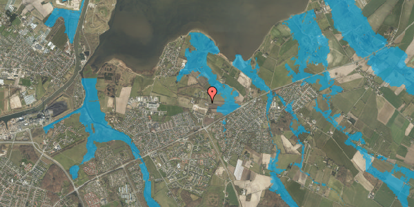 Oversvømmelsesrisiko fra vandløb på Bullerupvej 84B, 5240 Odense NØ