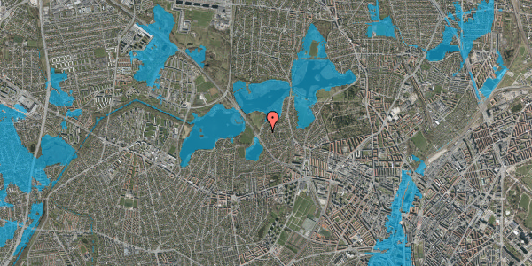 Oversvømmelsesrisiko fra vandløb på Storkebakken 21, 2400 København NV