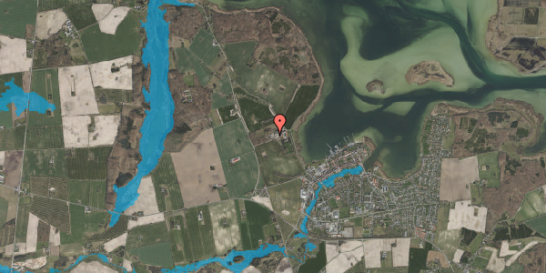 Oversvømmelsesrisiko fra vandløb på Nysøvej 3A, 4720 Præstø