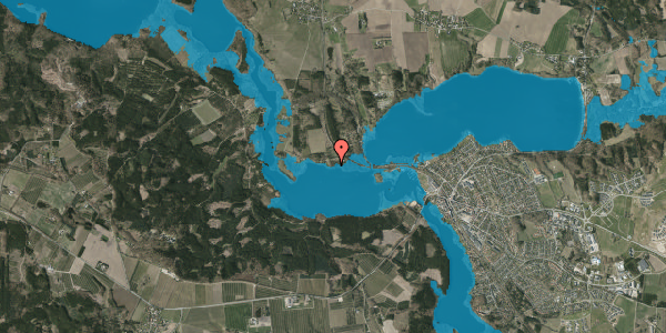 Oversvømmelsesrisiko fra vandløb på Birkhedevej 5, 8680 Ry