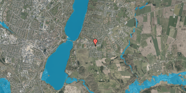 Oversvømmelsesrisiko fra vandløb på Skolevej 10, 8800 Viborg