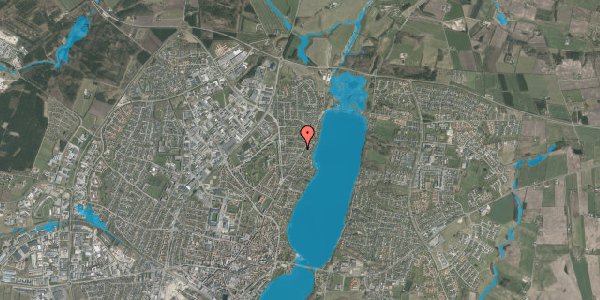 Oversvømmelsesrisiko fra vandløb på Frejasvej 1B, 8800 Viborg
