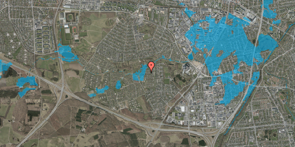 Oversvømmelsesrisiko fra vandløb på Vængedalen 725, 2600 Glostrup