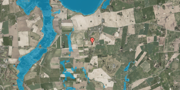 Oversvømmelsesrisiko fra vandløb på Sæbyvej 17A, 4270 Høng