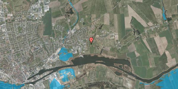 Oversvømmelsesrisiko fra vandløb på Tjærbykolonien 45, 8930 Randers NØ