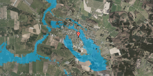 Oversvømmelsesrisiko fra vandløb på Elme Alle 10, st. 5, 8963 Auning