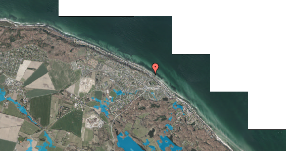 Oversvømmelsesrisiko fra vandløb på Nordre Strandvej 164, 3140 Ålsgårde