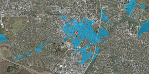 Oversvømmelsesrisiko fra vandløb på Hf. Islegaard 4, 2730 Herlev