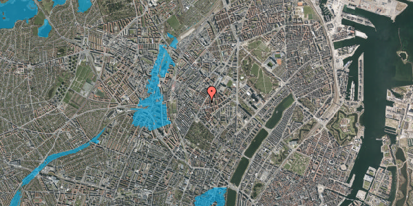 Oversvømmelsesrisiko fra vandløb på Stevnsgade 38, 2200 København N