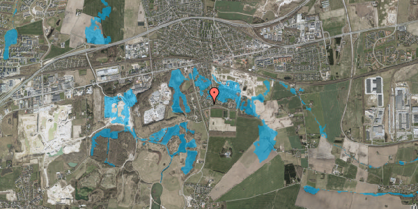 Oversvømmelsesrisiko fra vandløb på Reerslevvej 86A, 2640 Hedehusene