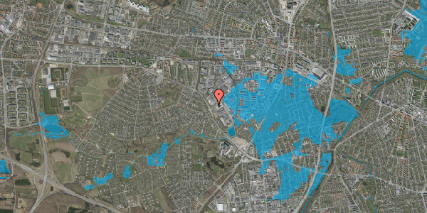 Oversvømmelsesrisiko fra vandløb på Mileparken 1, 2740 Skovlunde