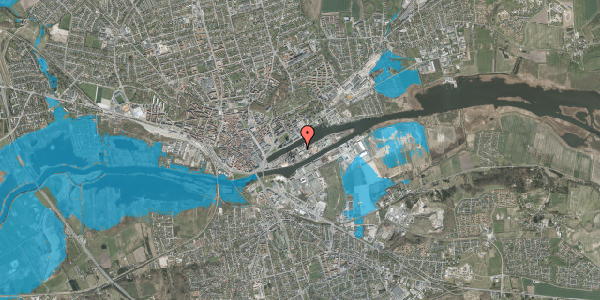 Oversvømmelsesrisiko fra vandløb på Kulholmsvej 15, 8930 Randers NØ