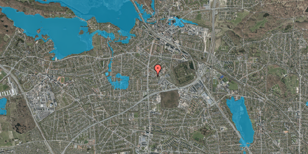 Oversvømmelsesrisiko fra vandløb på Kirsebærvænget 40, 2800 Kongens Lyngby